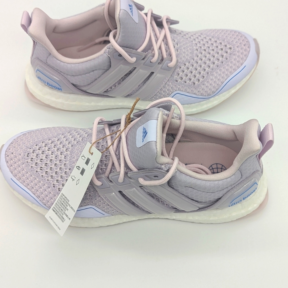 Adidas Size 7.0W UltraBoost1.0 Silver Dawn Pink Women'sAthletic Shoes ID9634